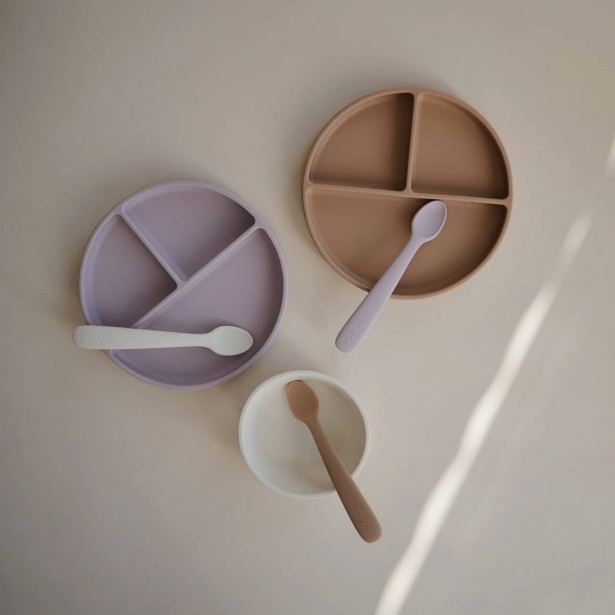 Silicone Suction Plate - Natural