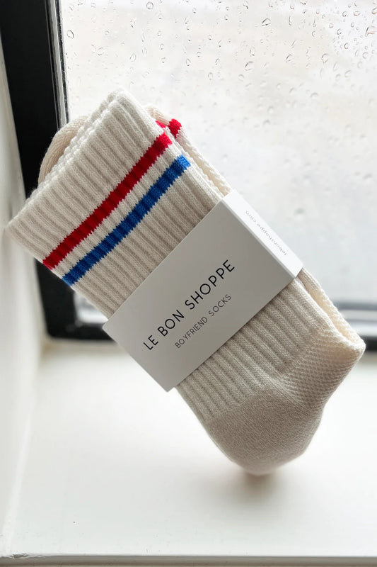 BOYFRIEND SOCKS - MILK