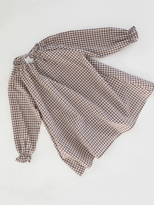 Gingham Dress - Cocoa