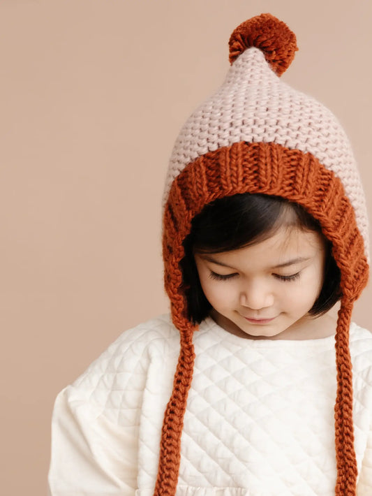 Color Block Bonnet Blush/Cinnamon