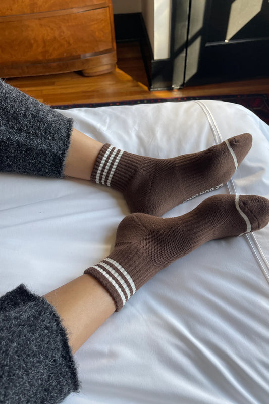 GIRLFRIEND SOCKS - MAHOGANY