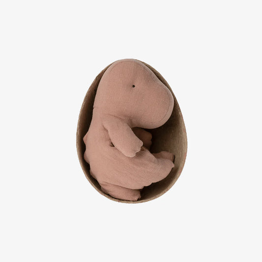 Maileg Gantosaurus in Egg - Small Old Rose